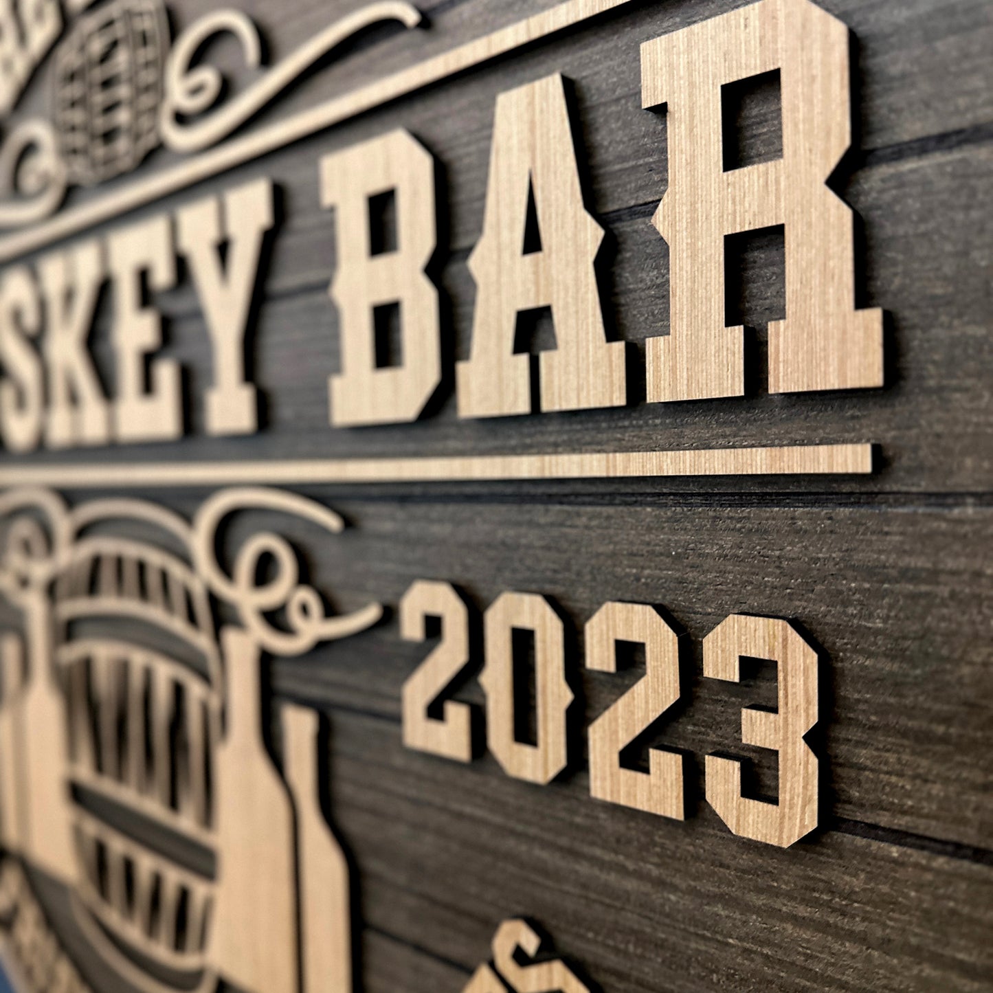 Personalized Whiskey Bar Sign