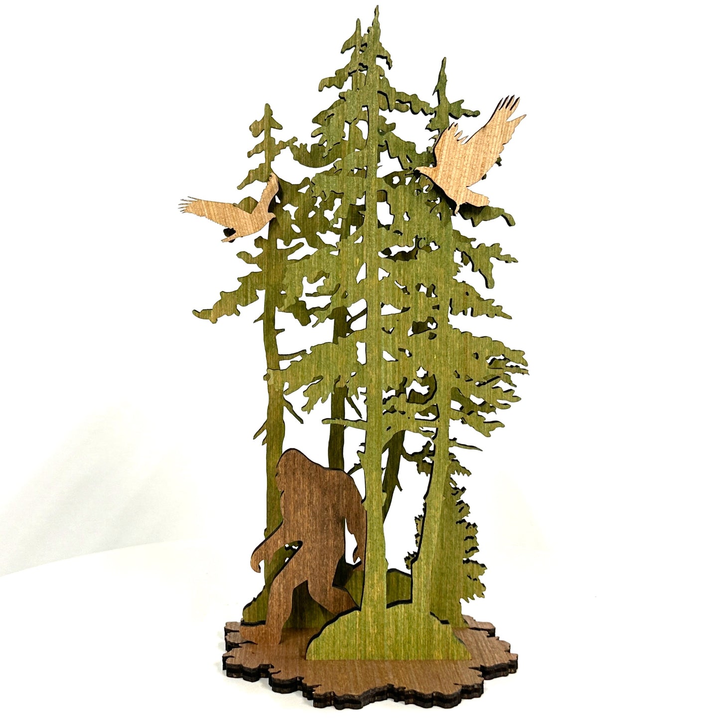 Three Dimension Bigfoot Scene Centerpiece