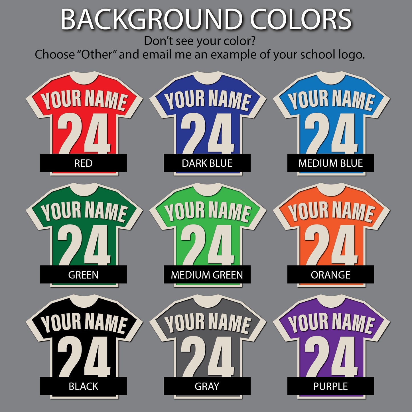 Personalized Sport Jersey Wall Art
