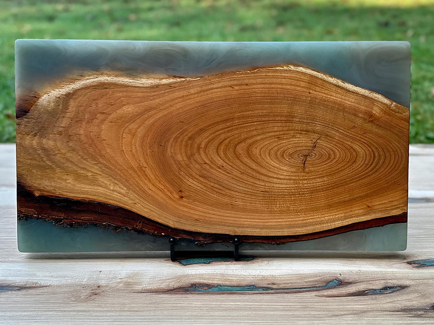 Cherry Wood Slice Epoxy Cutting Board