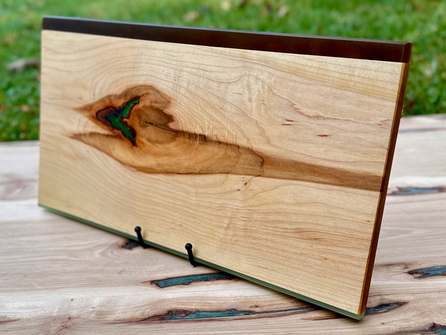 Hickory Epoxy Cutting Board