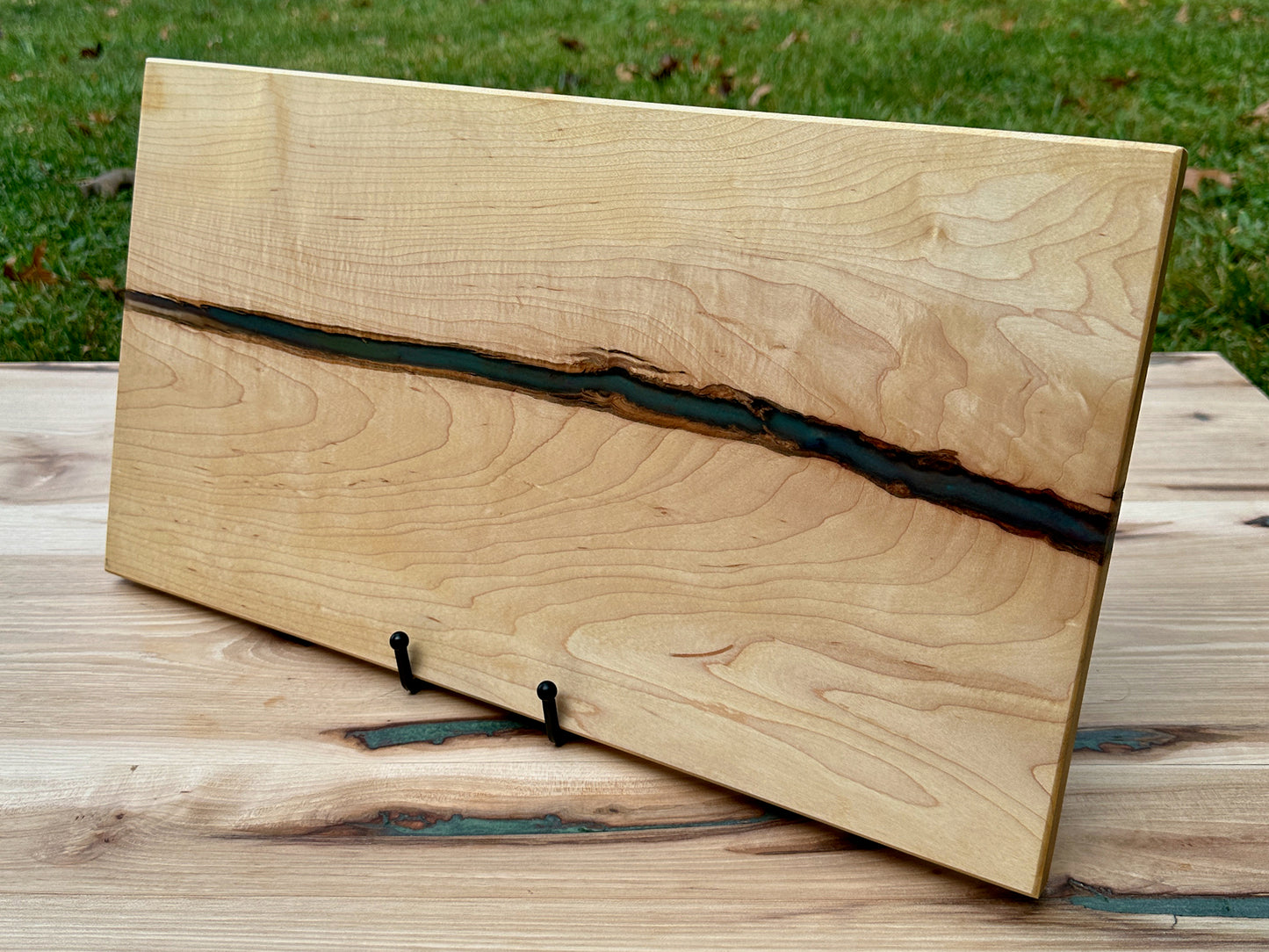 Hickory Epoxy Cutting Board
