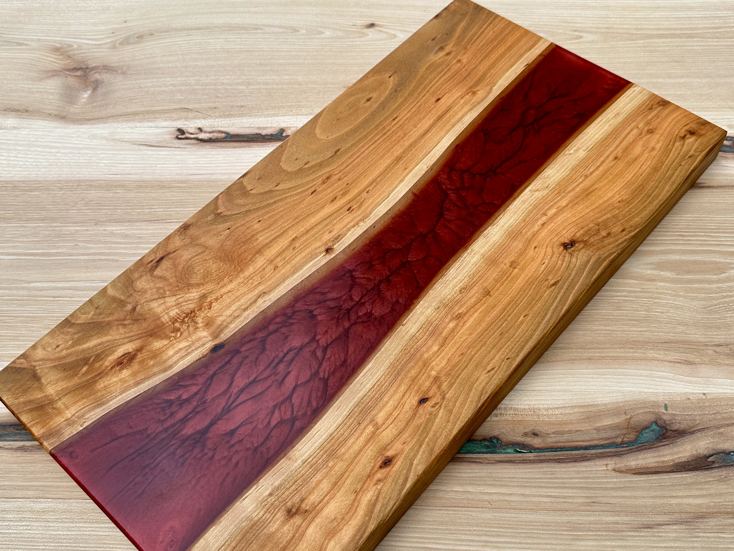Cherry Wood Epoxy Cutting Board