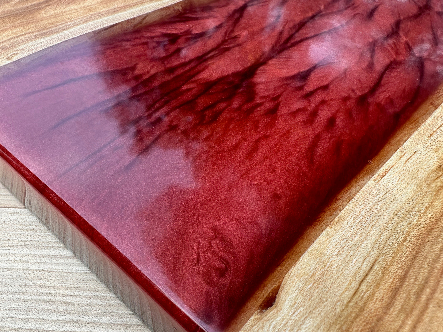 Cherry Wood Epoxy Cutting Board