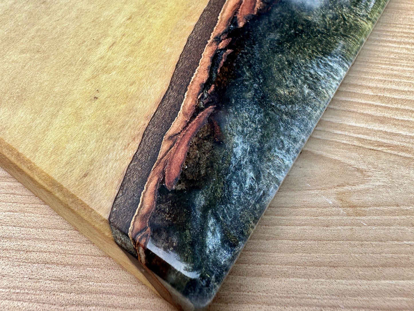 Maple Wood Epoxy Cutting Board