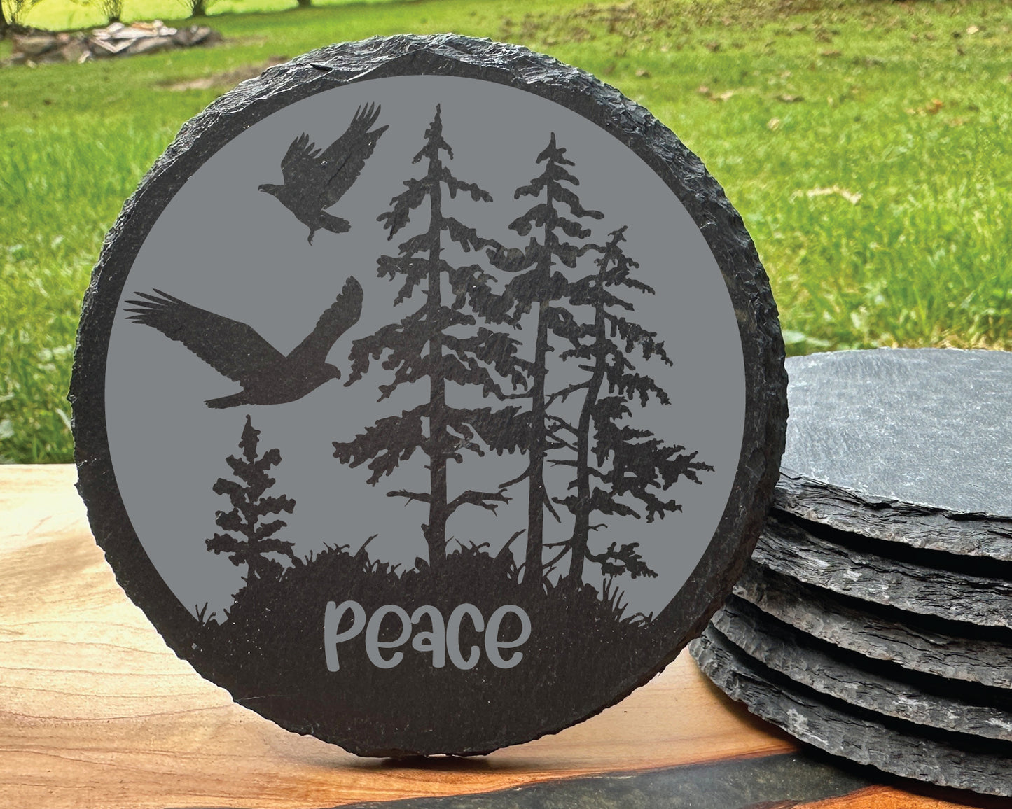 Personalized Wildlife Slate Coaster