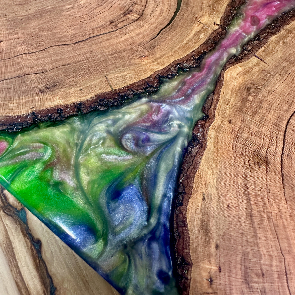 Handcrafted Epoxy Cherry Hardwood Cutting Board