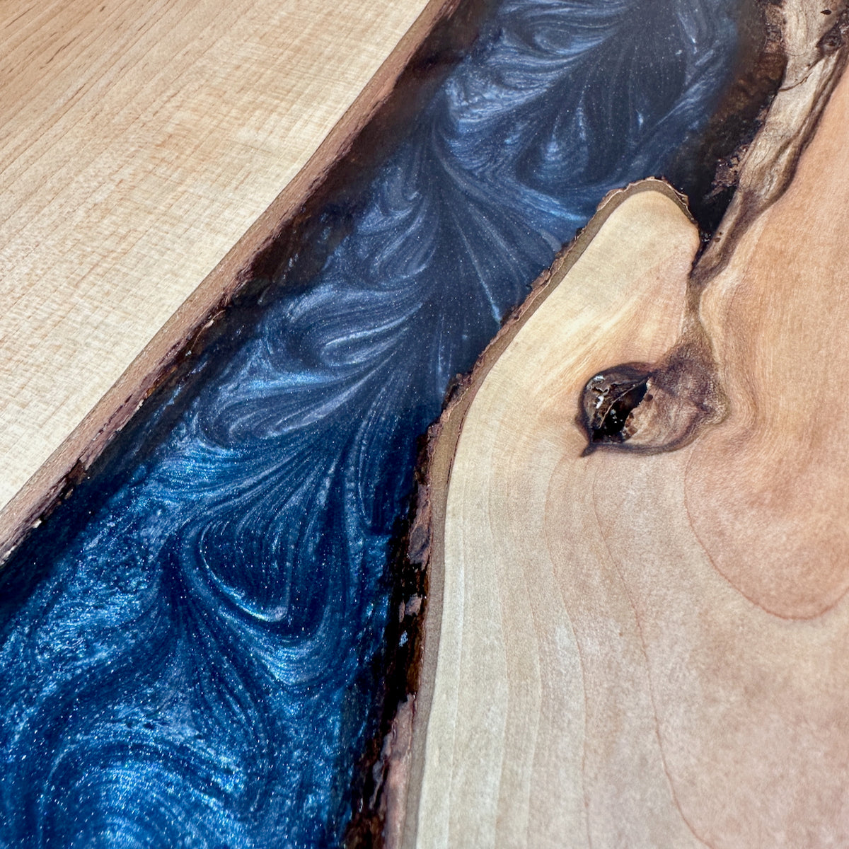 Handcrafted Epoxy Maple Hardwood Cutting Board