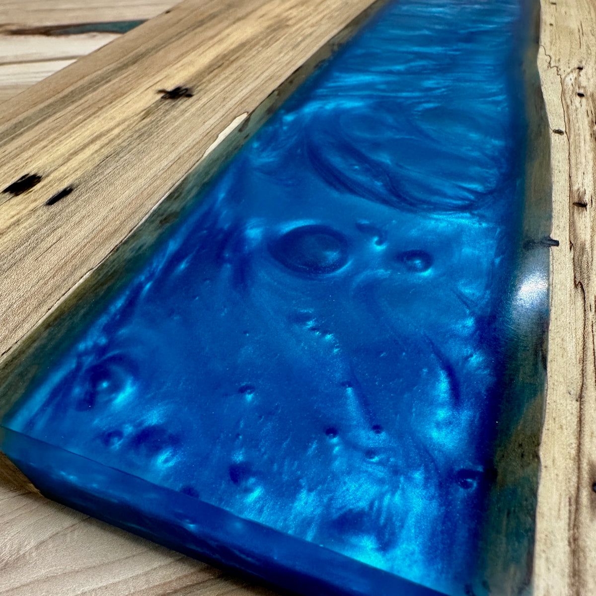 Handcrafted Epoxy Ambrosia Maple Hardwood Cutting Board