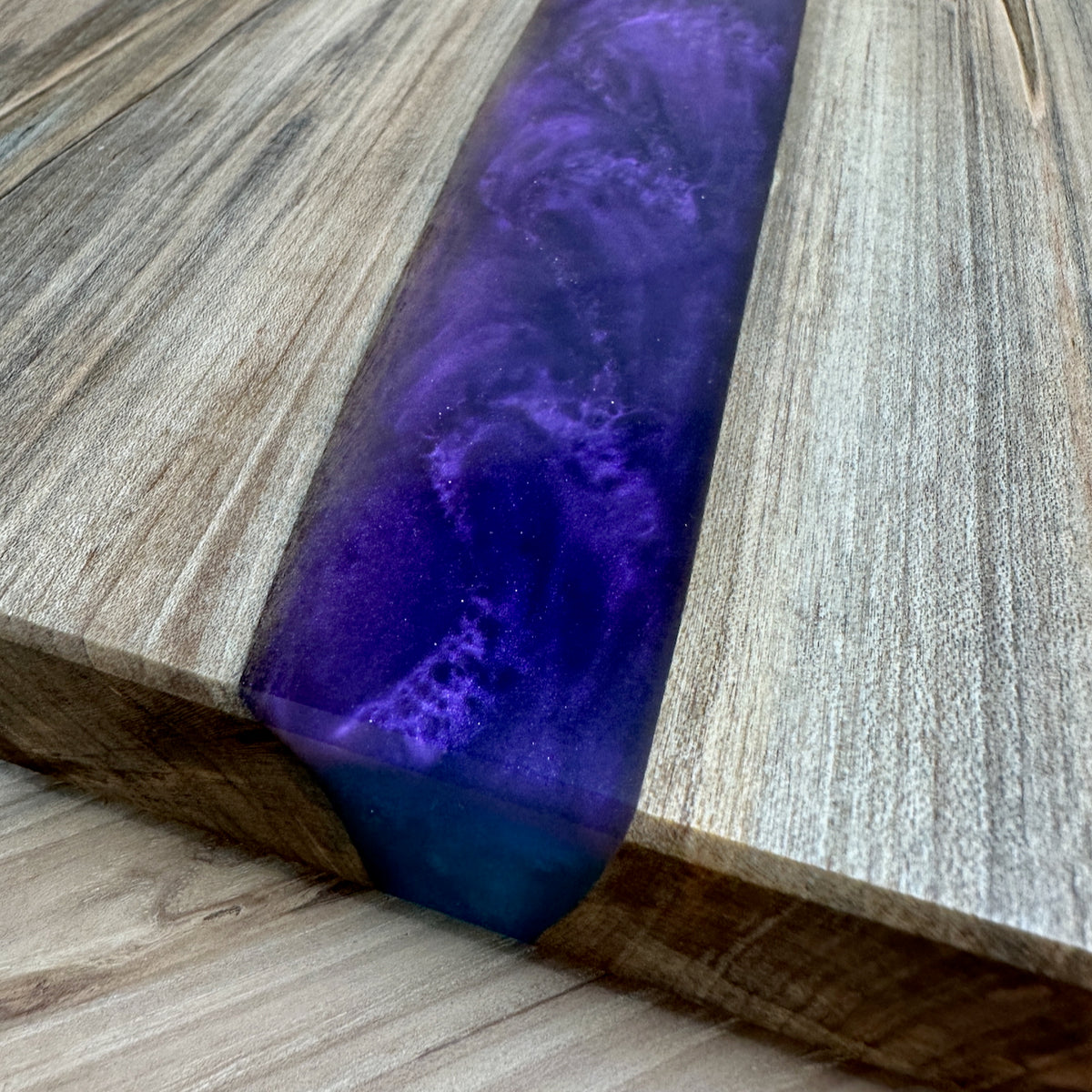Handcrafted Epoxy Ambrosia Maple Hardwood Cutting Board