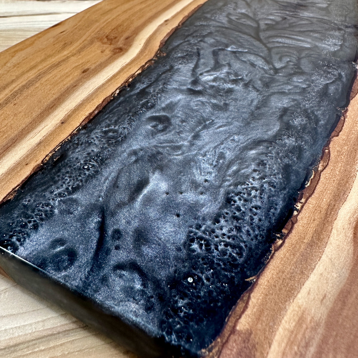 Handcrafted Epoxy Cherry Hardwood Cutting Board