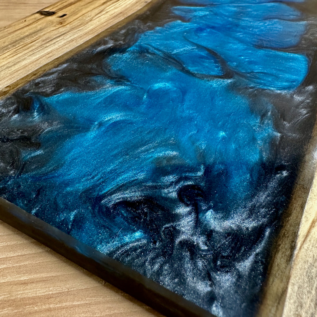 Handcrafted Epoxy Ambrosia Maple Hardwood Cutting Board