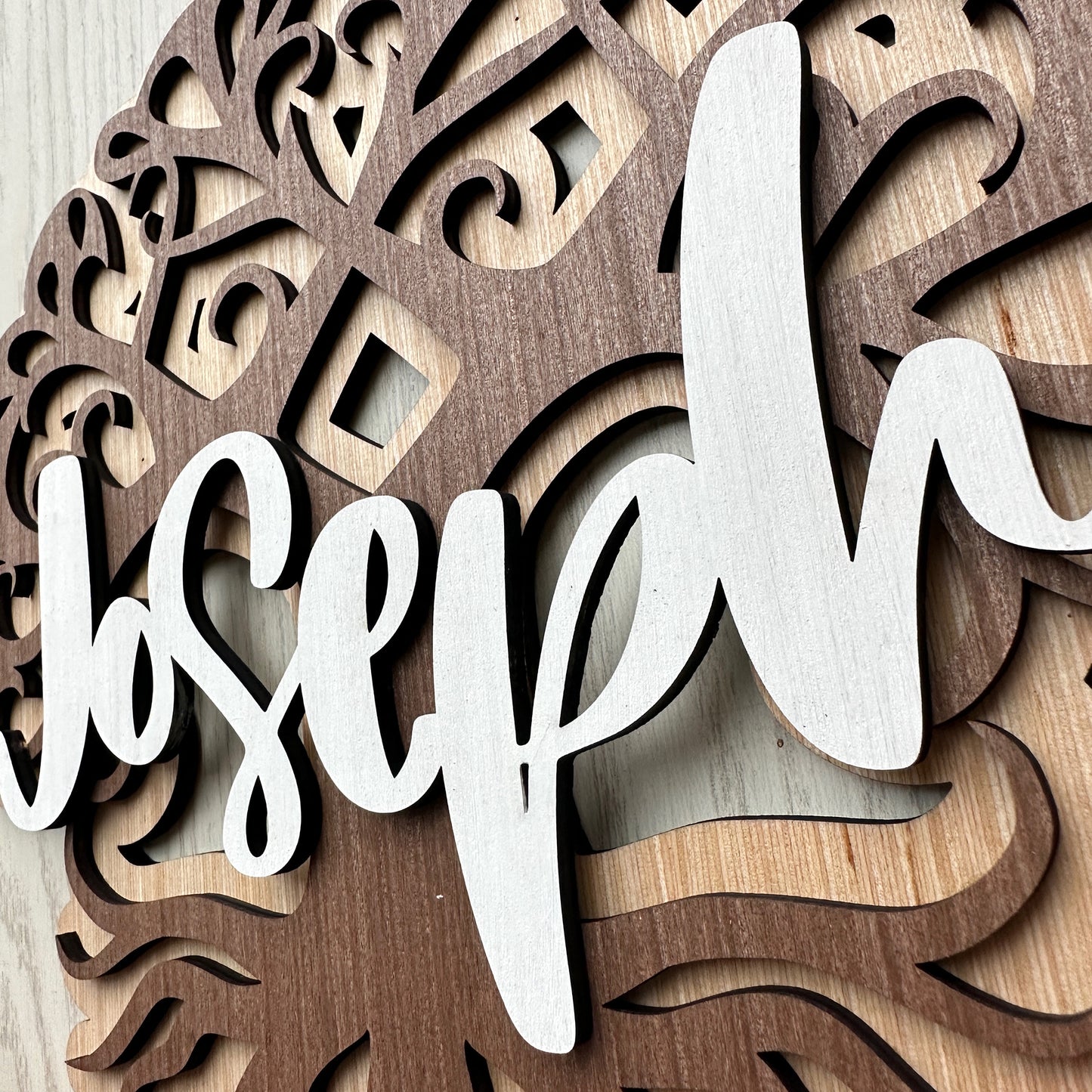 Tree of Life Triple Layered Name Sign