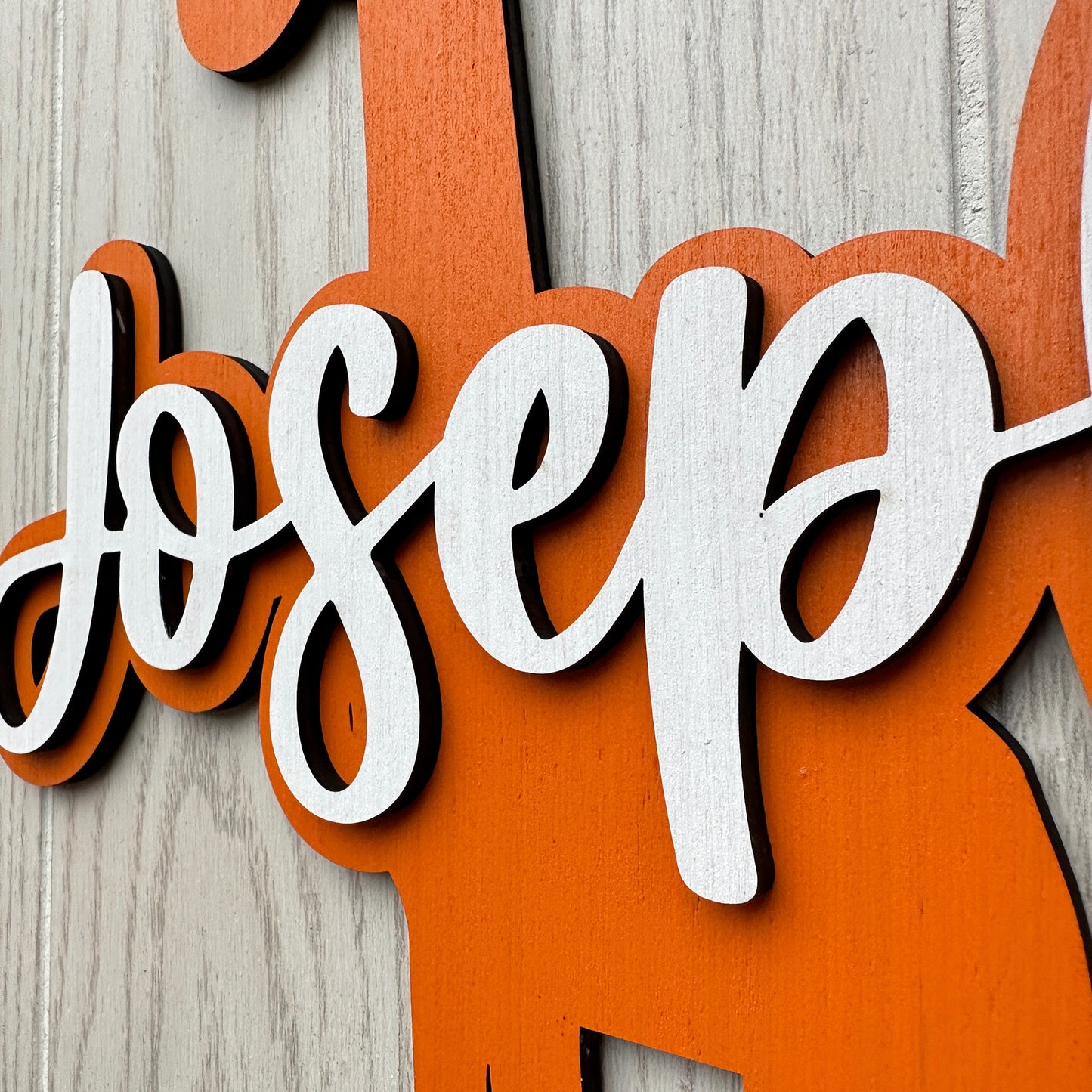 Baby Giraffe Nursery Name Sign
