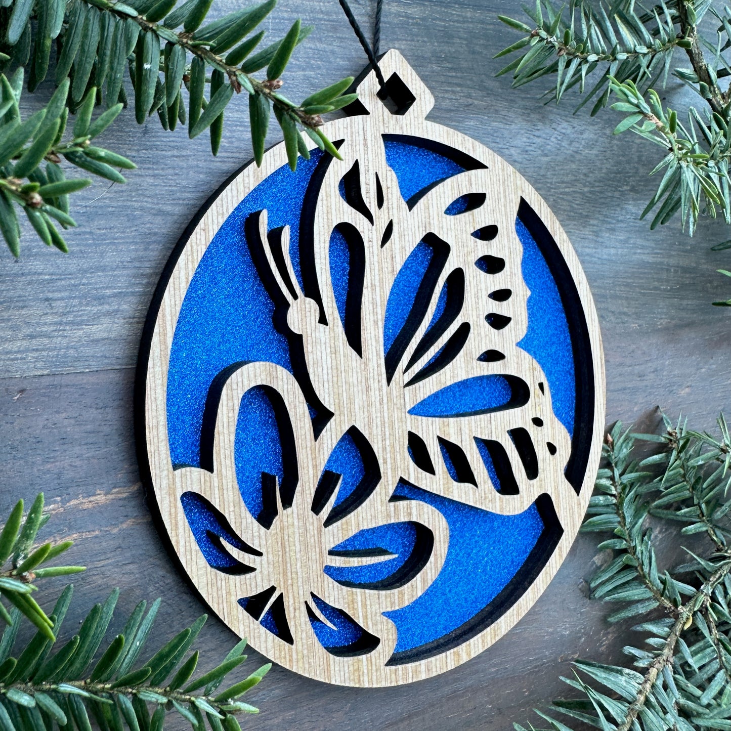 Butterfly Wood Ornament