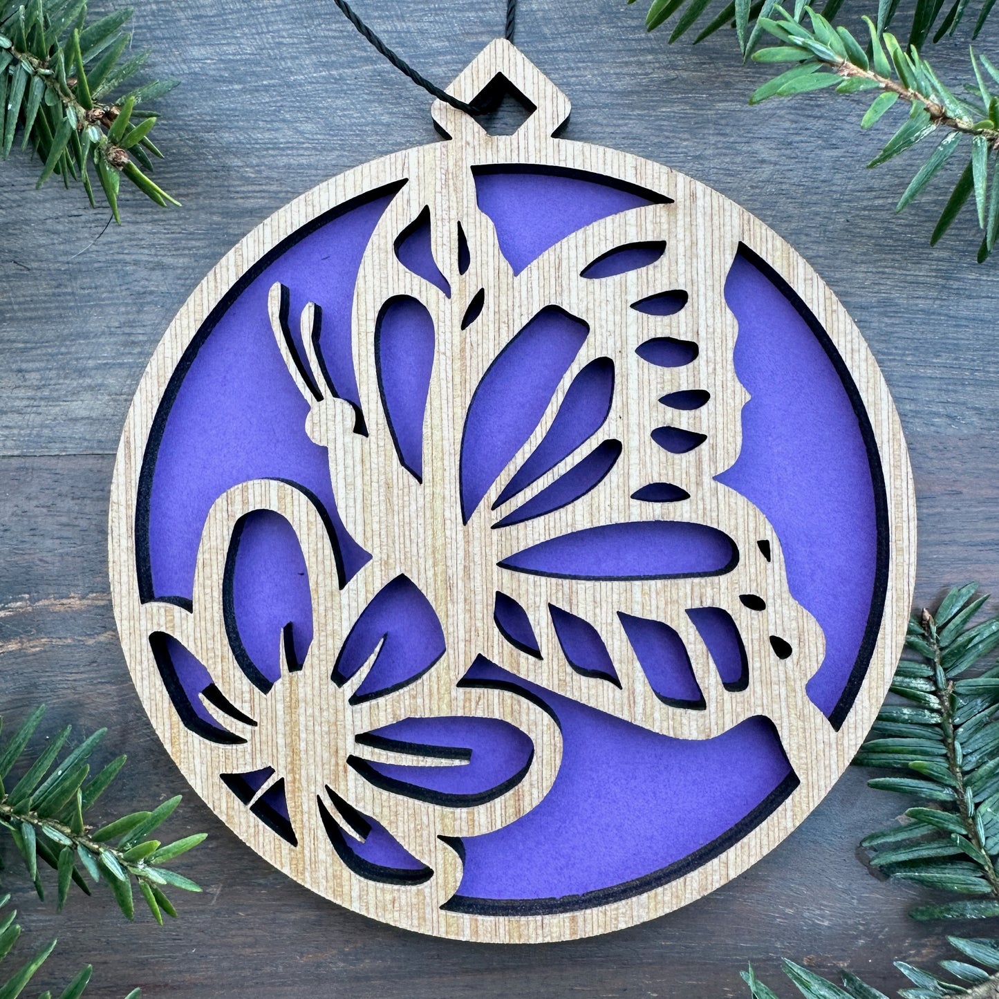 Butterfly Wood Ornament