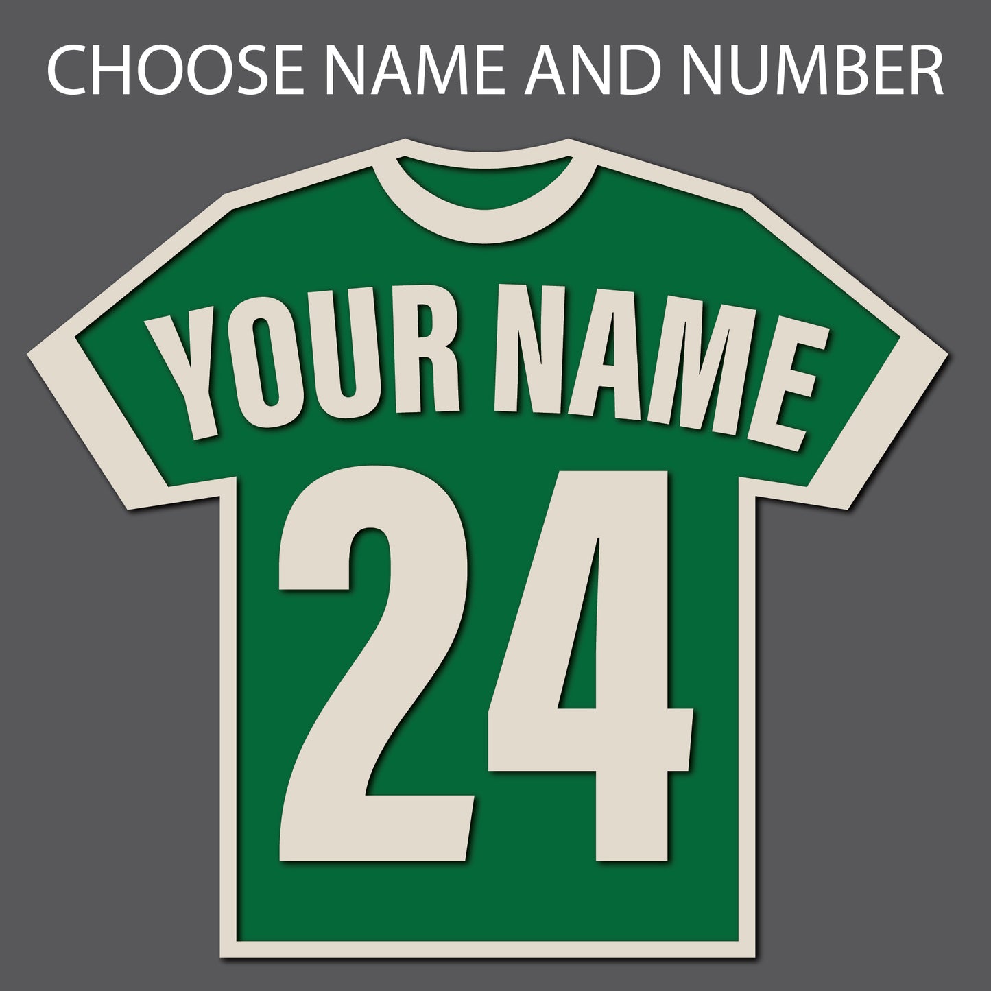 Personalized Sport Jersey Wall Art