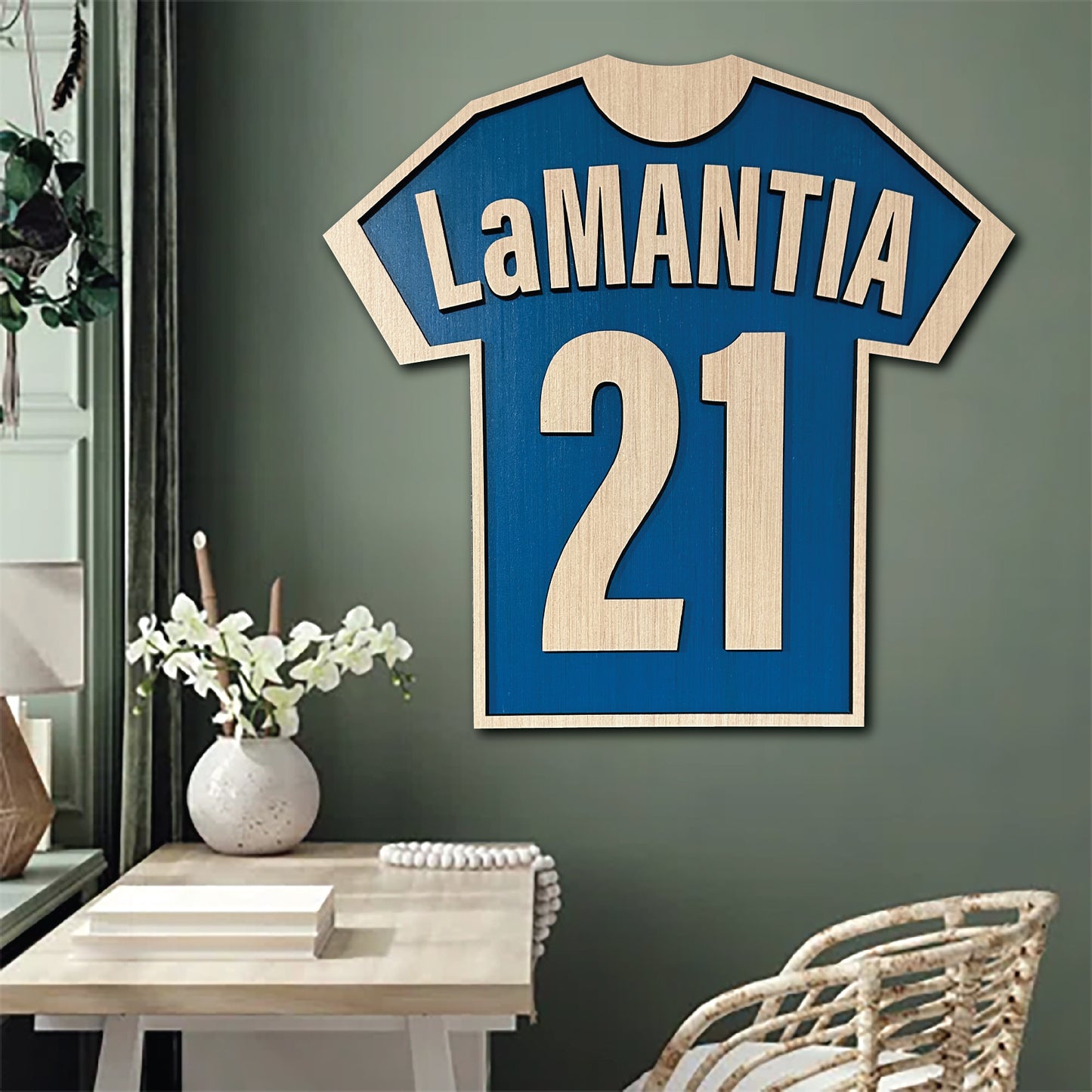 Personalized Sport Jersey Wall Art