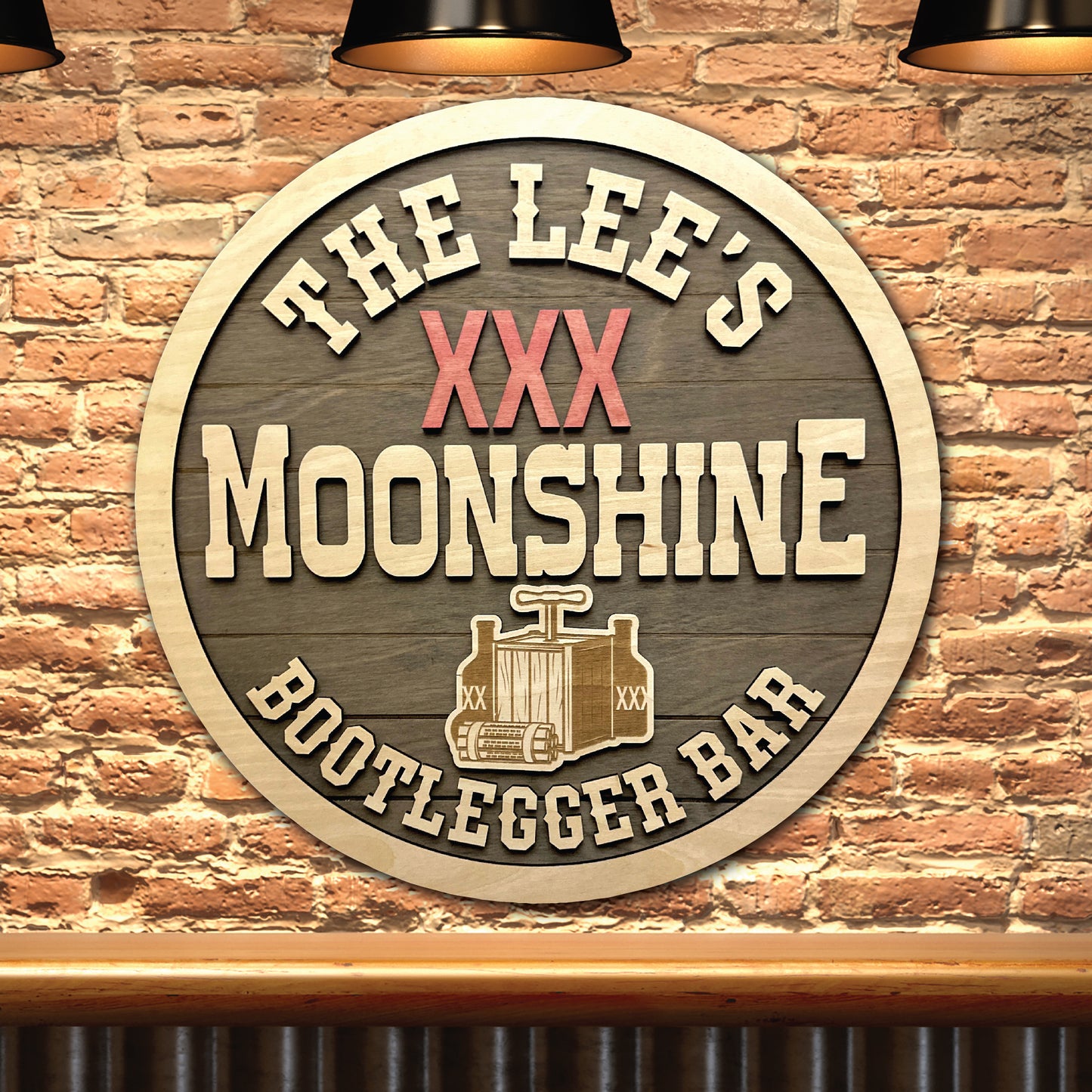 Personalized Moonshine Bar Sign