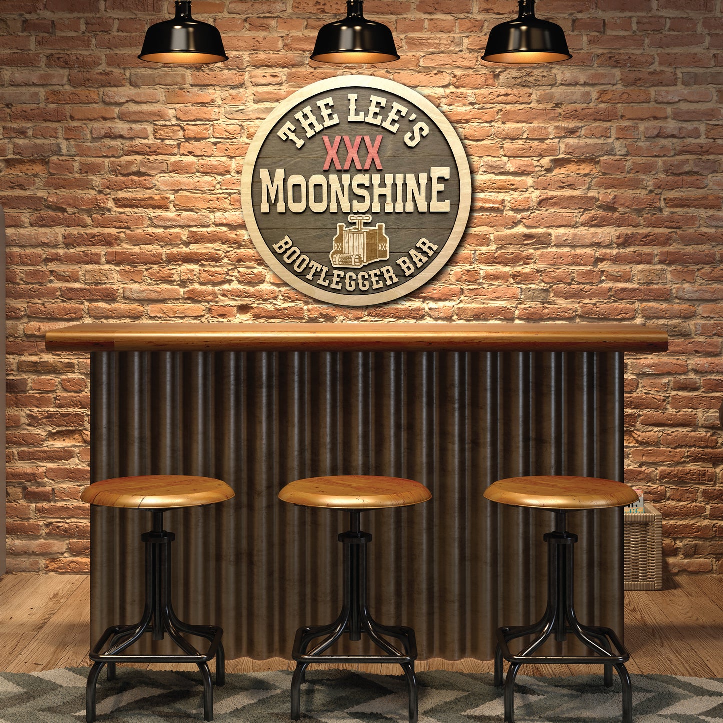 Personalized Moonshine Bar Sign