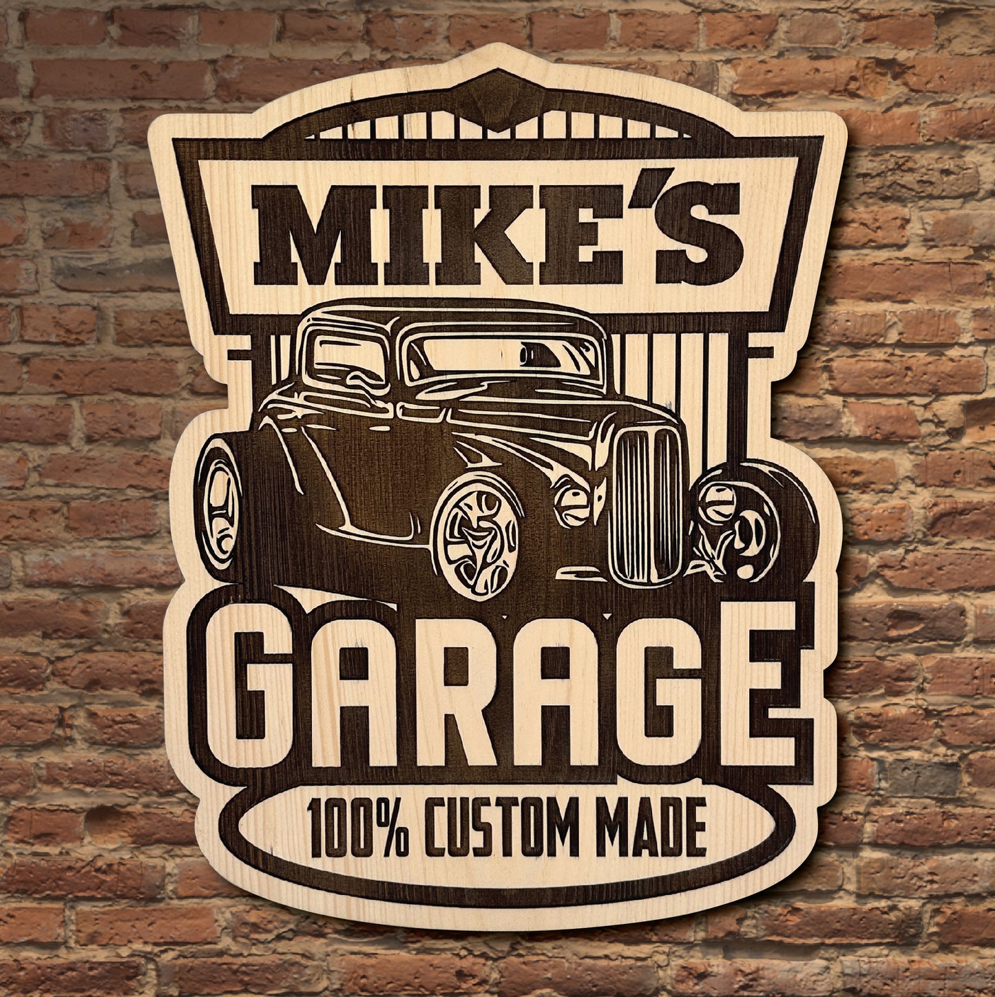 Custom Personalized 50's Hot Rod Garage Sign