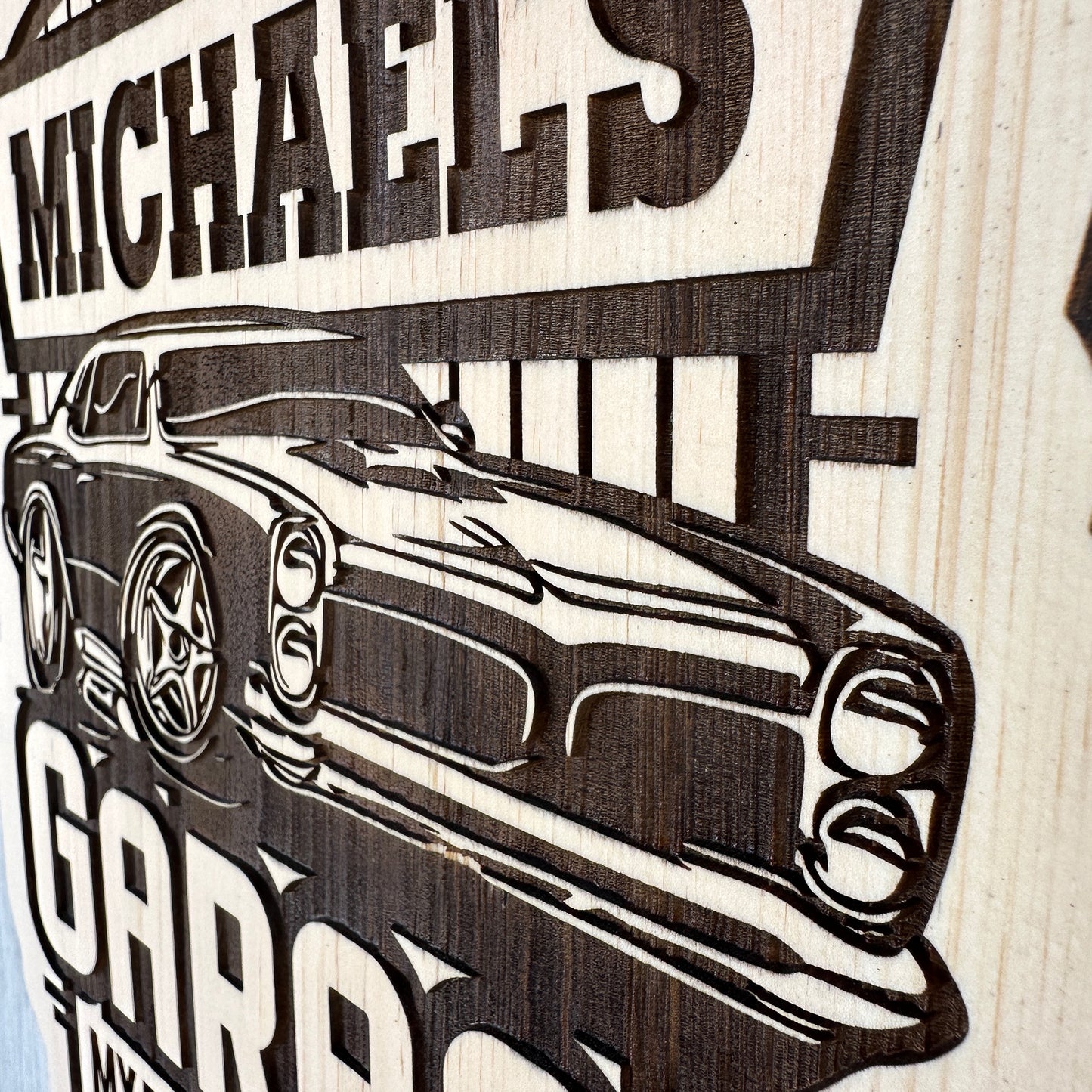 Custom Personalized Car Garage Sign