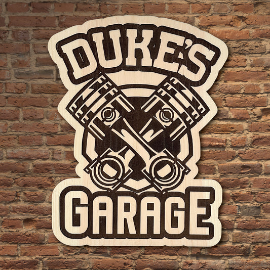 Custom Personalized Car Garage Sign