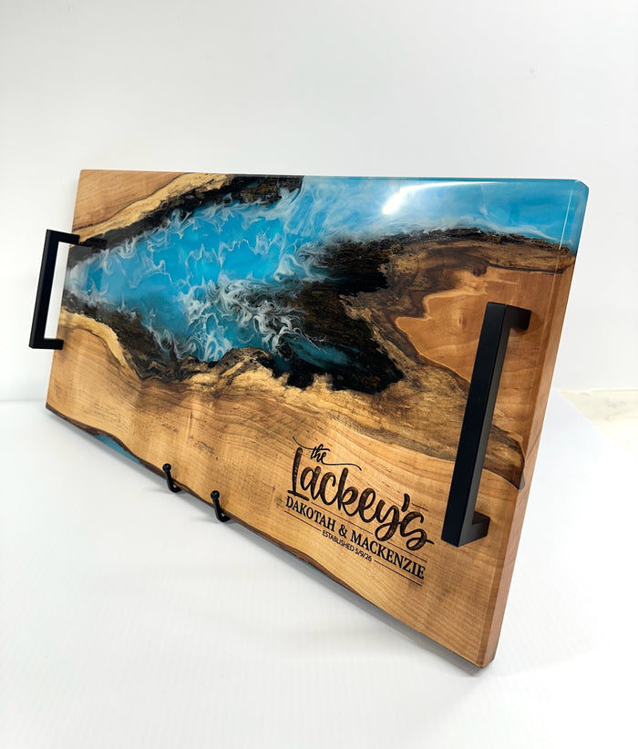 Personalized Epoxy Charcuterie Board