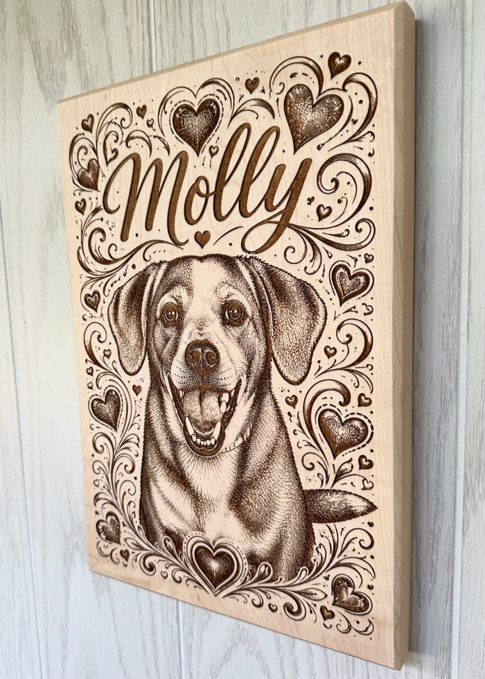 Engraved Pet Wall Art