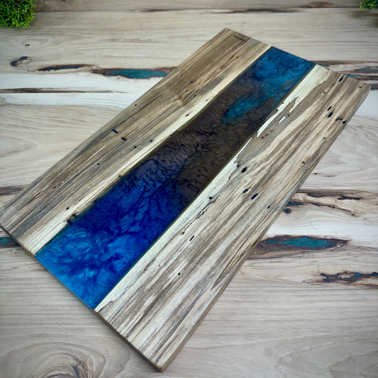Handcrafted Epoxy Ambrosia Maple Hardwood Cutting Board