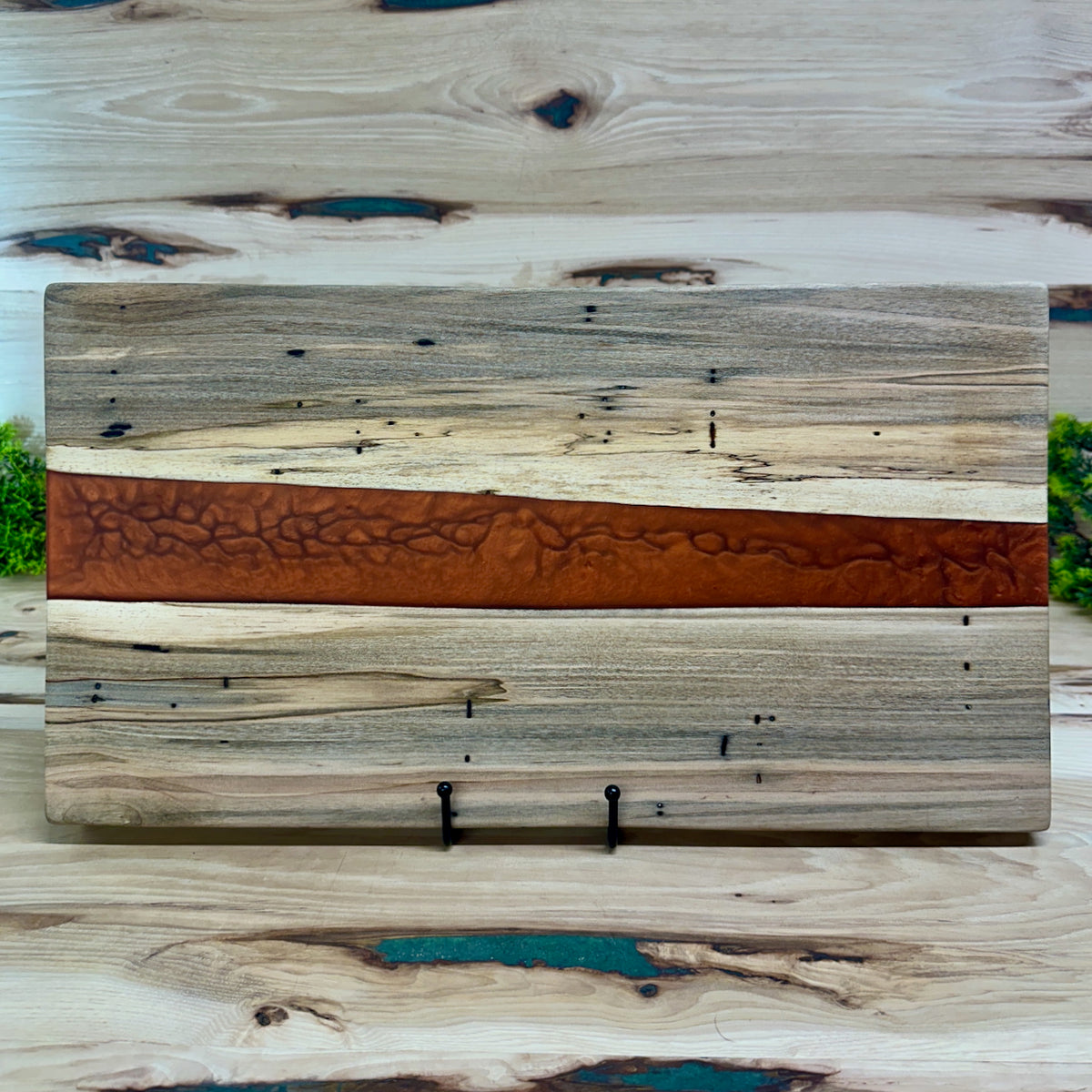 Handcrafted Epoxy Ambrosia Maple Hardwood Cutting Board