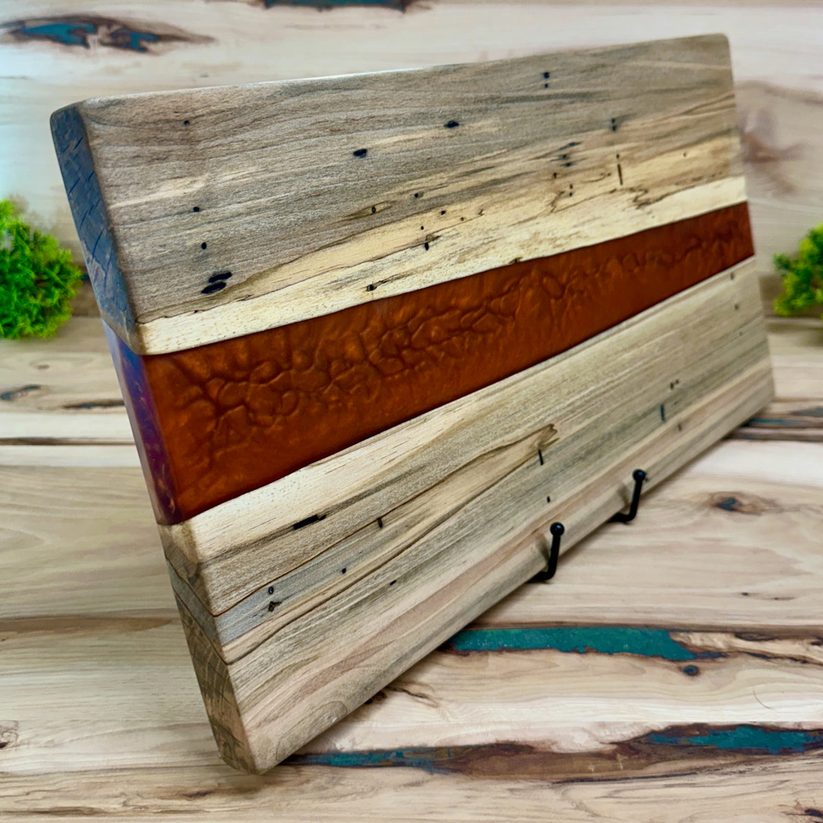 Handcrafted Epoxy Ambrosia Maple Hardwood Cutting Board