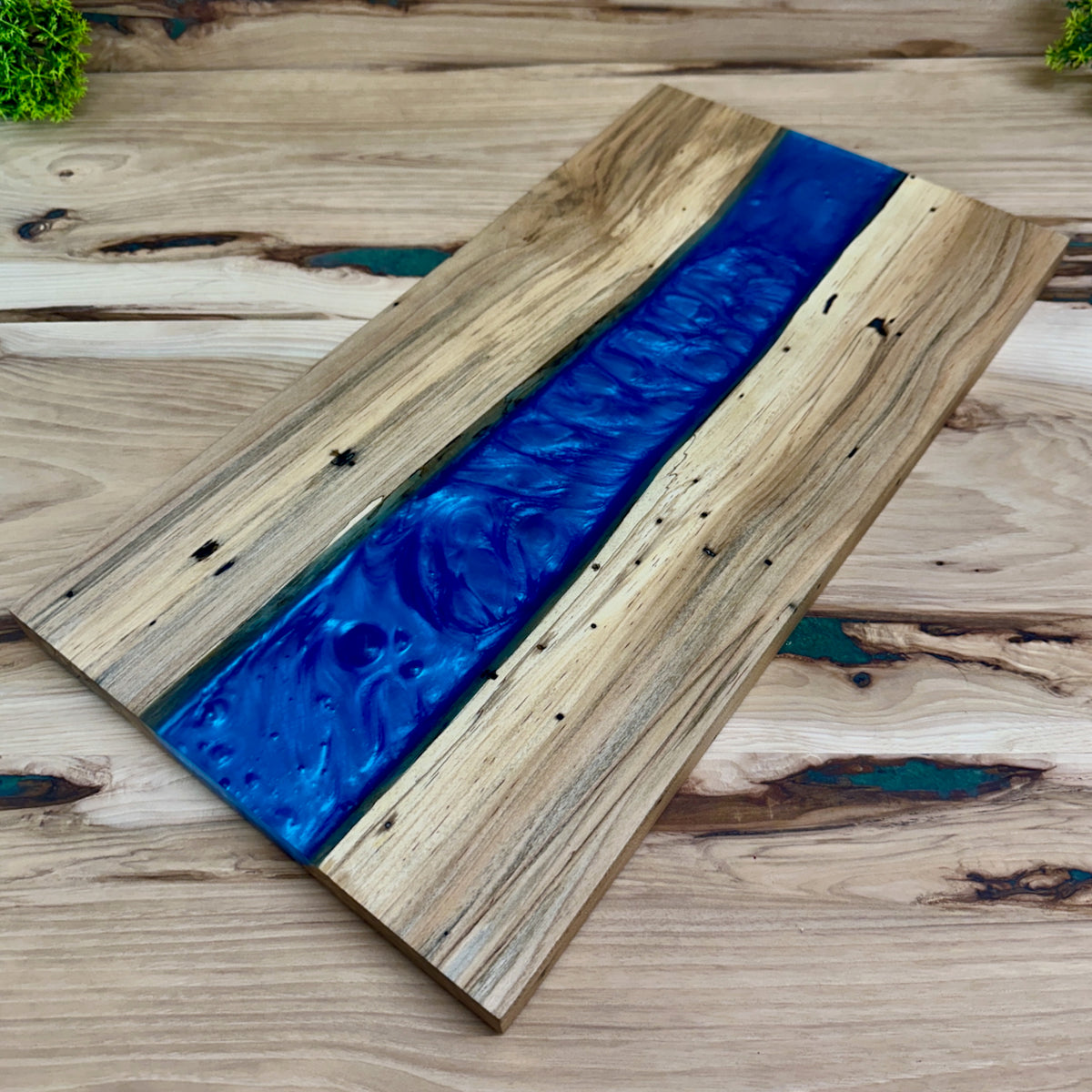Handcrafted Epoxy Ambrosia Maple Hardwood Cutting Board
