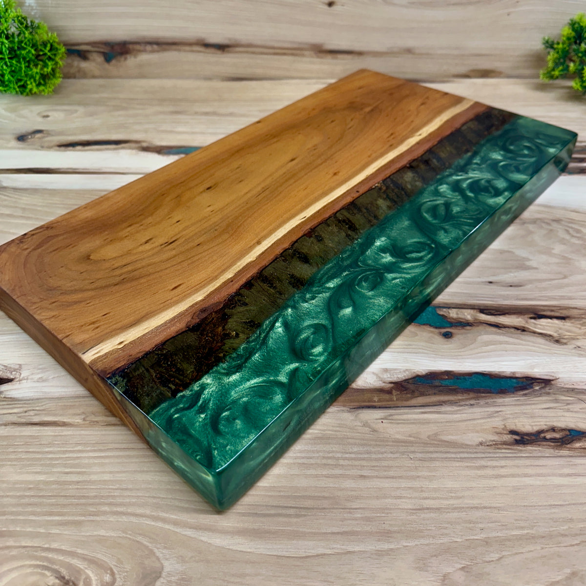 Handcrafted Epoxy Cherry Hardwood Cutting Board