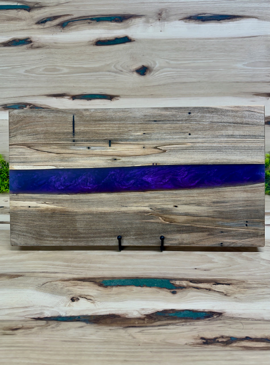 Handcrafted Epoxy Ambrosia Maple Hardwood Cutting Board