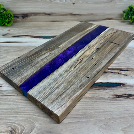 Handcrafted Epoxy Ambrosia Maple Hardwood Cutting Board