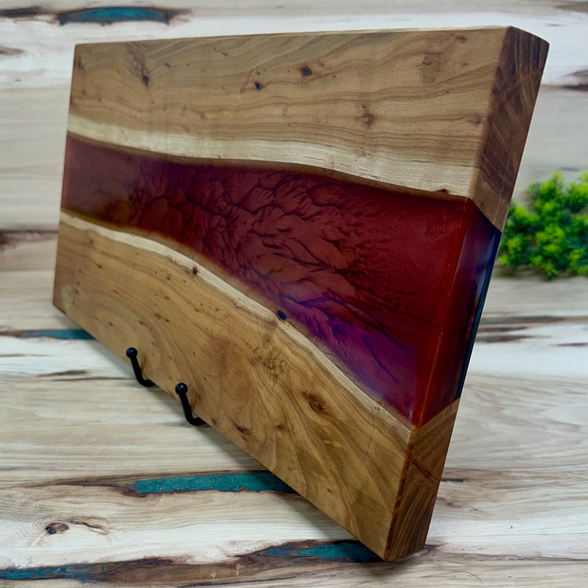Handcrafted Epoxy Cherry Hardwood Cutting Board
