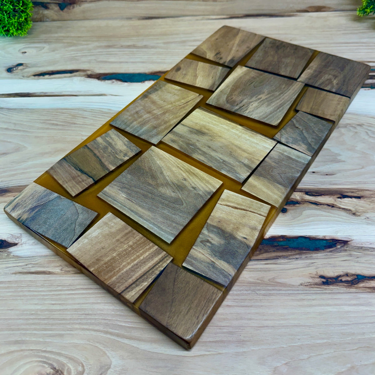 Handcrafted Epoxy Walnut Hardwood Cutting Board