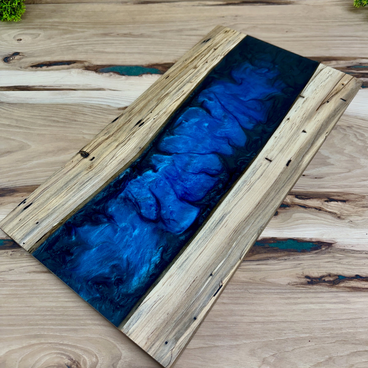 Handcrafted Epoxy Ambrosia Maple Hardwood Cutting Board