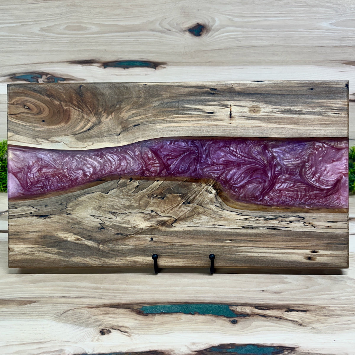Handcrafted Epoxy Ambrosia Maple Hardwood Cutting Board