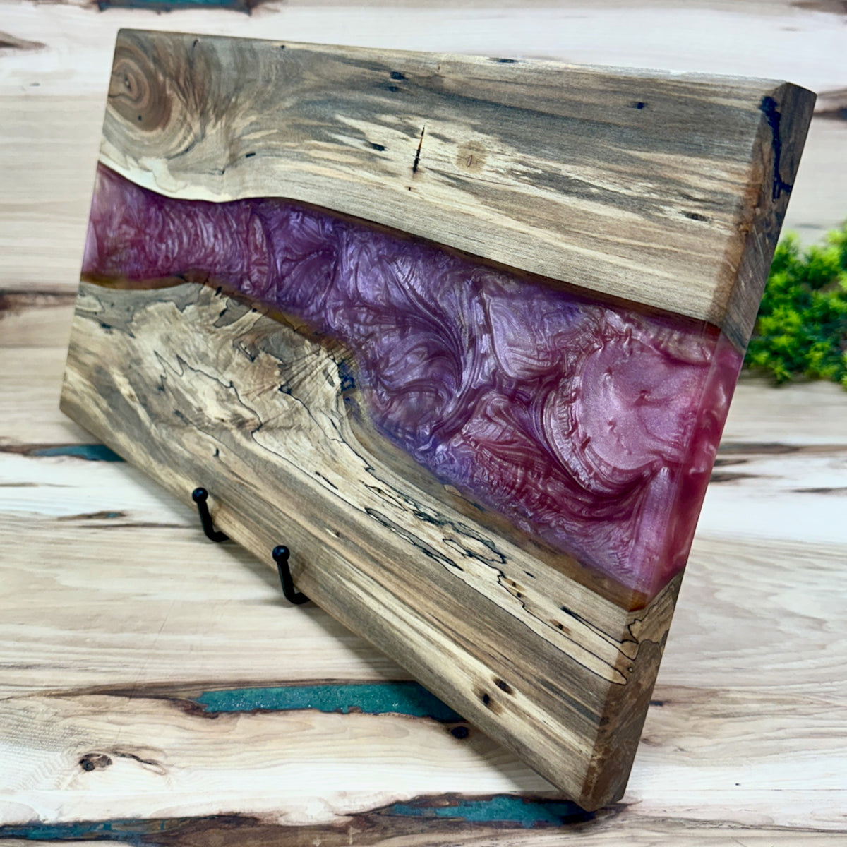 Handcrafted Epoxy Ambrosia Maple Hardwood Cutting Board
