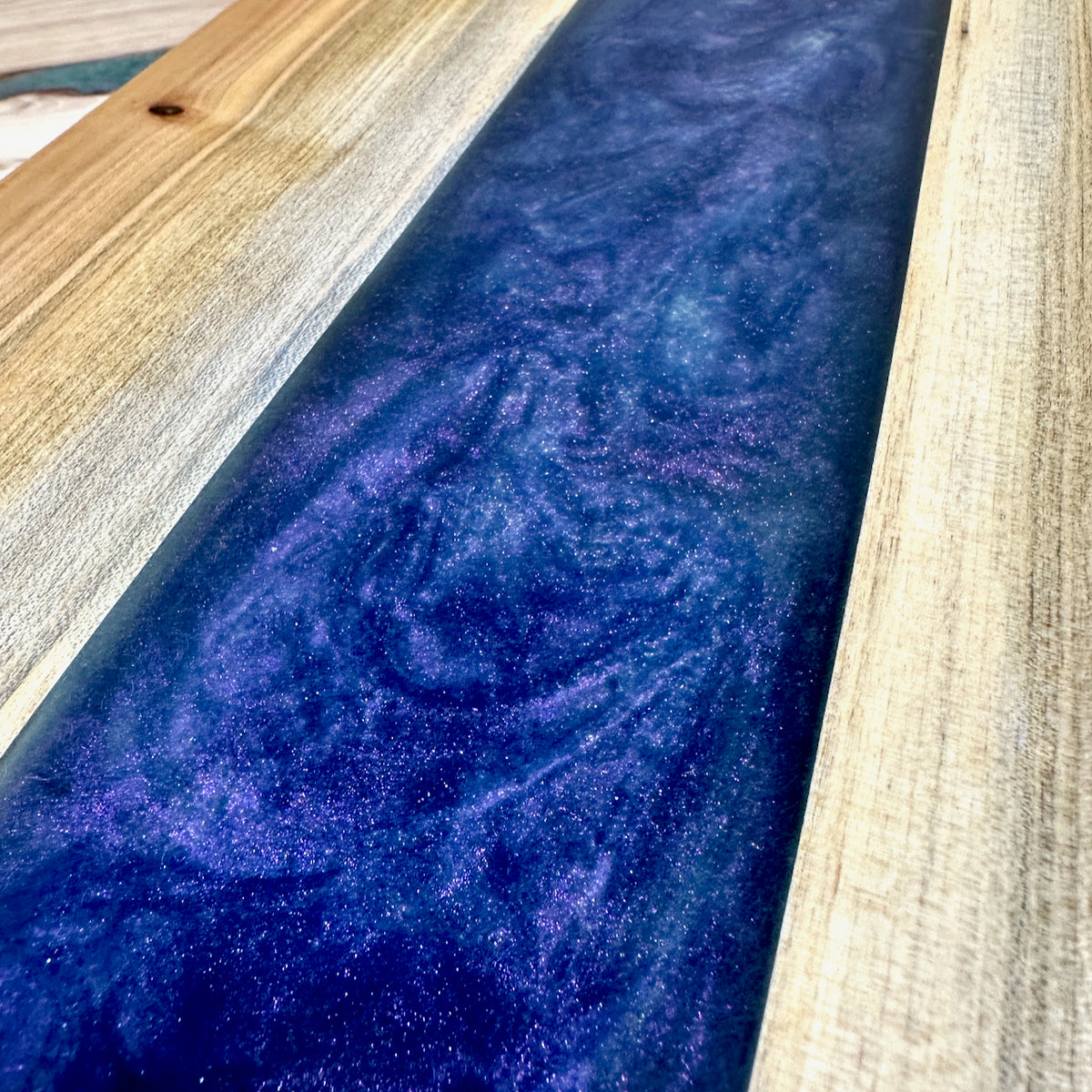 Handcrafted Epoxy Ambrosia Maple Hardwood Cutting Board