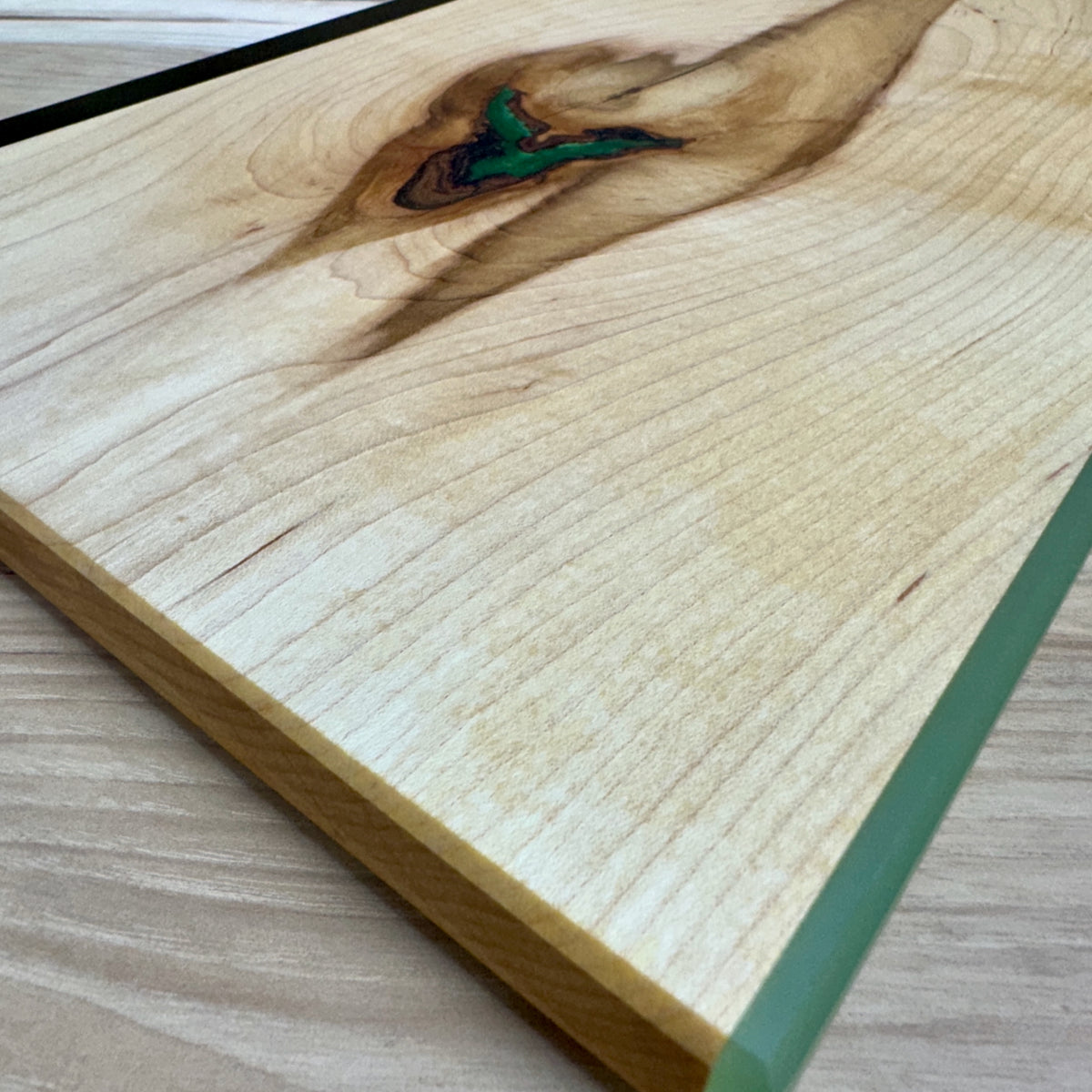Handcrafted Epoxy Hickory Hardwood Cutting Board