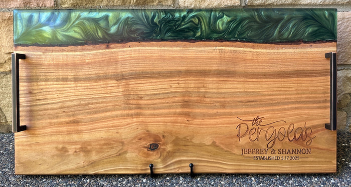 Epoxy and Cherry Wood Charcuterie Board