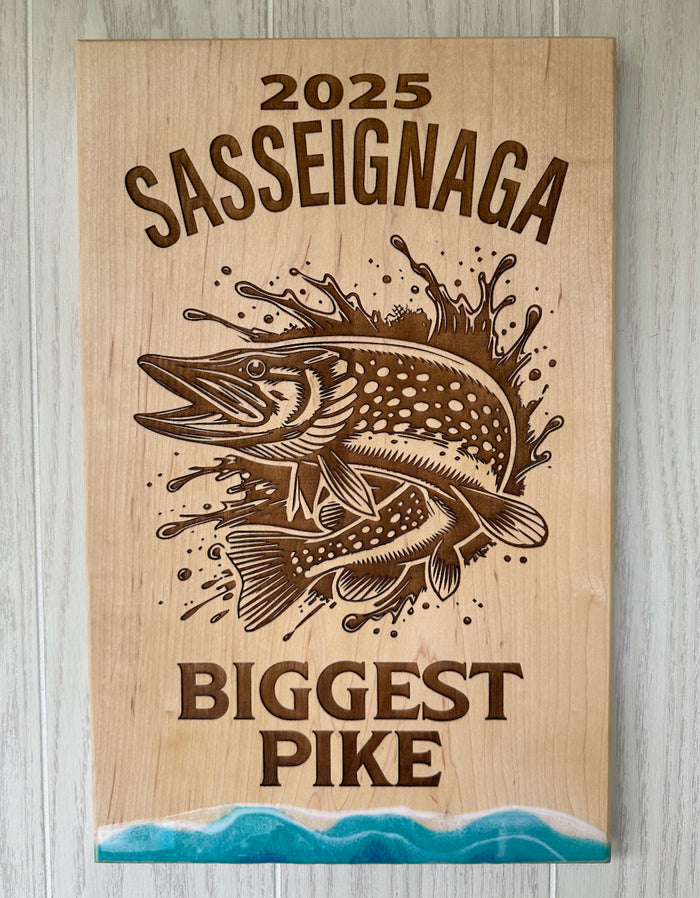 Engraved Wood Plaque Style Trophy 