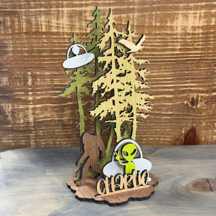 3D Laser Cut Layered Scene