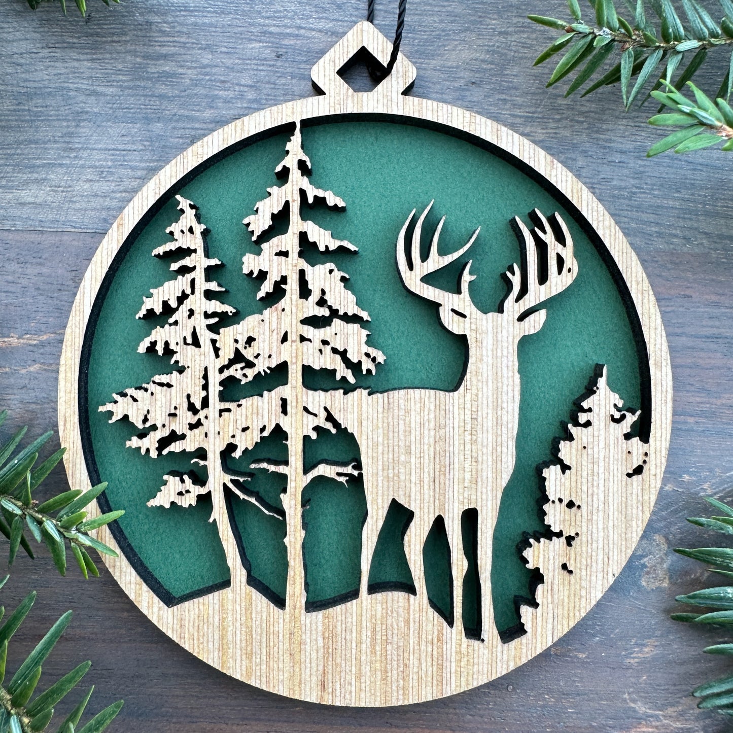 Whitetail Buck Wood Ornament
