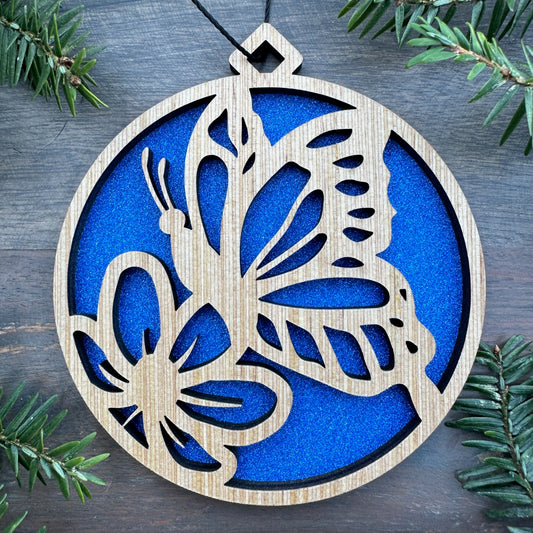 Butterfly Wood Ornament