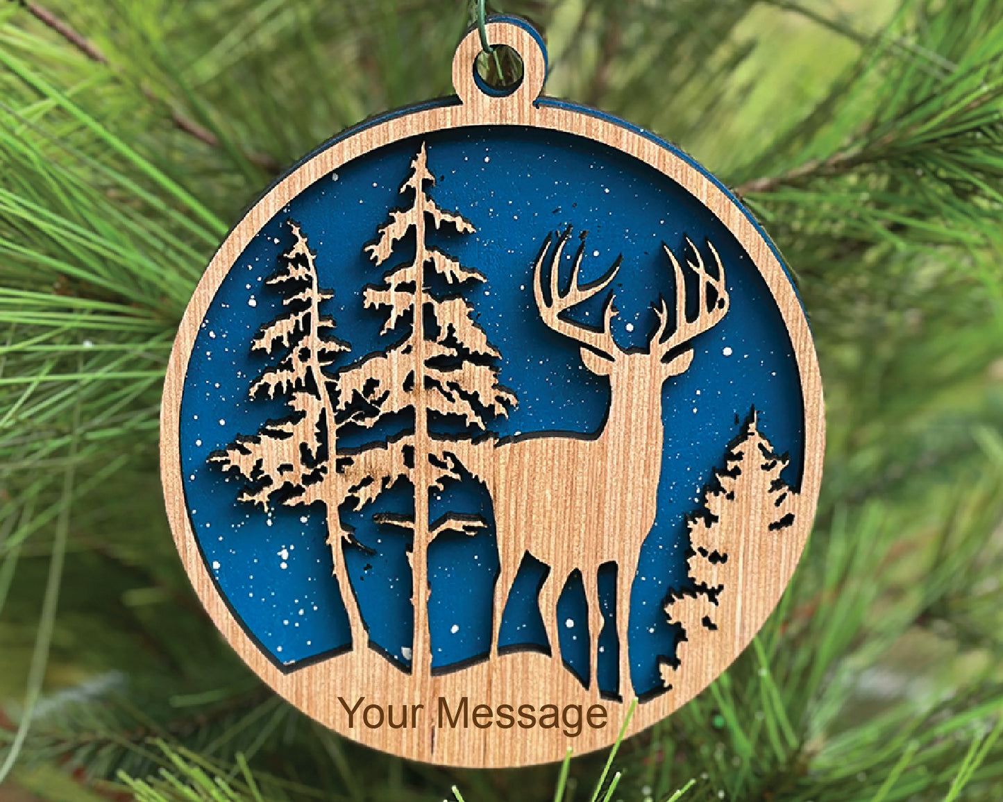 Personalized Whitetail Buck Ornament