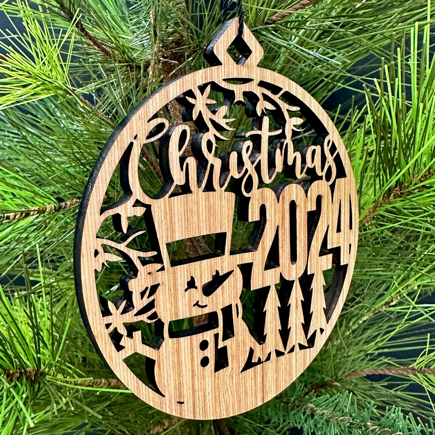 Christmas 2024 Wood Ornament